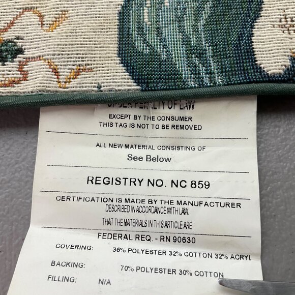 Vintage Christmas Angels Tapestry Table Runner 35" Made USA Christmas - Picture 4 of 11